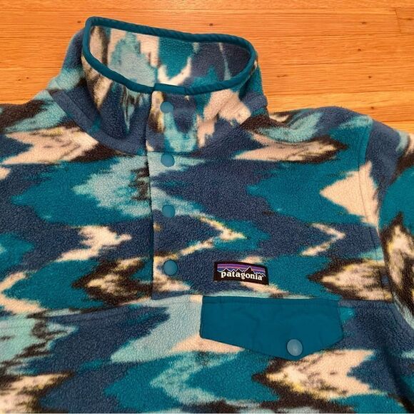 Patagonia Synchilla Snap-T Fleece Pullover Aztec Southwestern Print - Picture 3 of 6